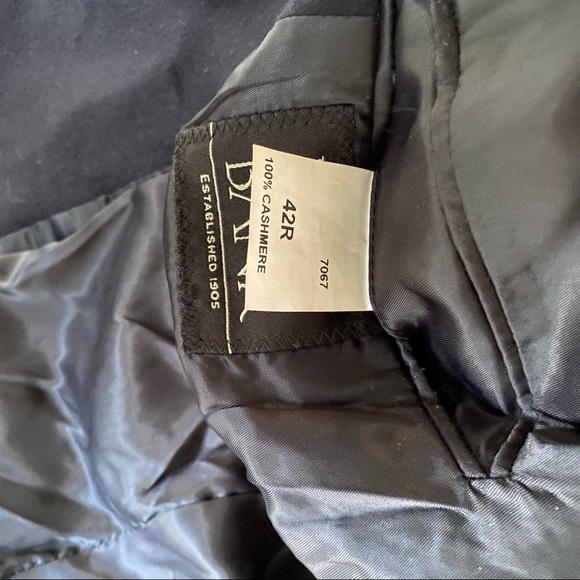 100% Cashmere Jos A Banks Men 42R Dark Blue Sport Coat Blazer - Picture 4 of 7